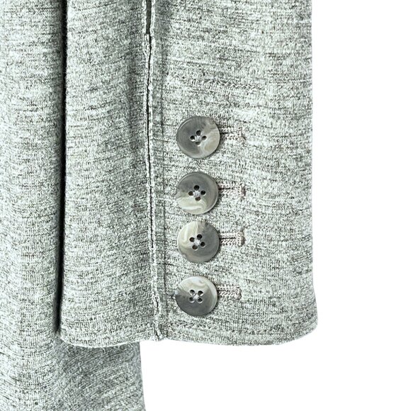 J Jill Womens Blazer Jacket Size LP Gray Wool Blend Stretch Knit Business Career - Picture 4 of 10